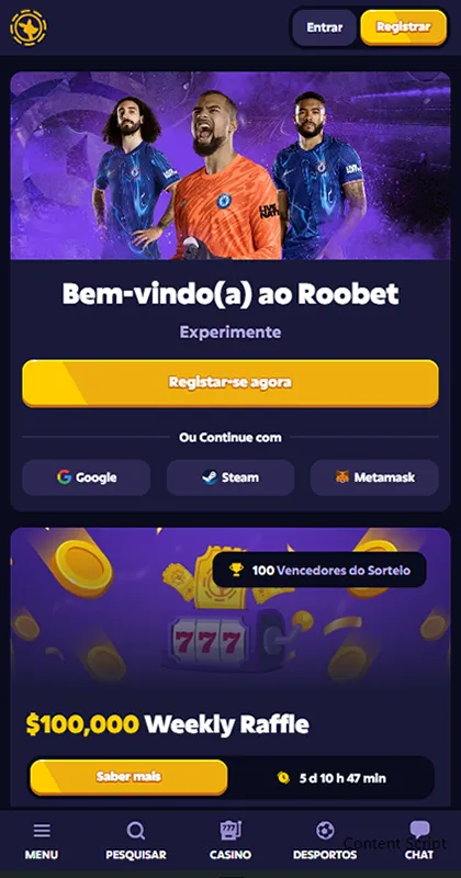 Roobet Móvel