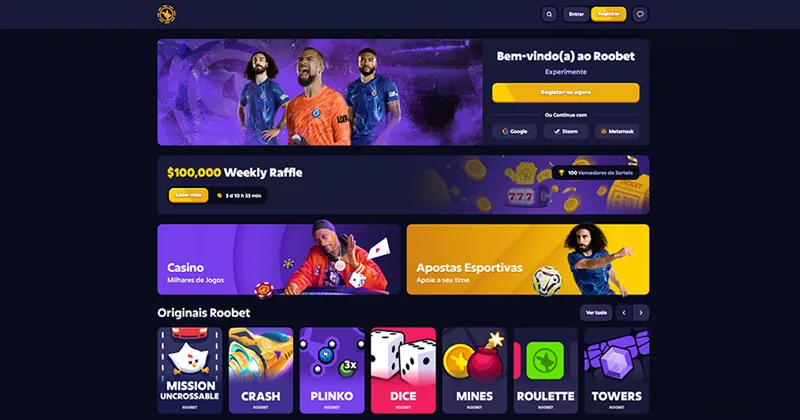 Roobet Apostas Interface